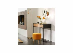 Staande lamp Keli H150cm E27 - beton & ijzer - goud