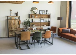 Staande lamp Manuel H160cm E27 - metaal & kunststof - zwart