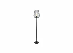 Staande lamp Newton H159,5cm E27 - staal - zwart