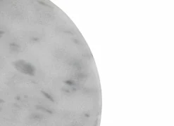 Staande lamp Tilio H195cm E27 - marmer & polyestervezel - wit & goud