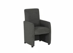 Stoel Aragon 60x70x100cm - stof - antraciet