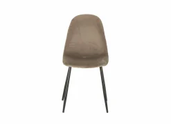 Stoel Charlton 44x53x87cm - fluweel - taupe