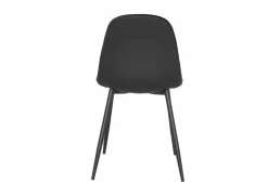 Stoel Chuck 45x42x86cm - lederlook - zwart