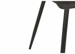 Stoel Churchill 46x54,5x85cm - metaal/stof - antraciet