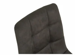 Stoel Churchill 46x54,5x85cm - metaal/stof - antraciet