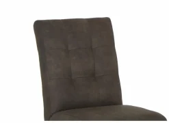 Stoel Dakar 52x72x97,5cm - microvezel - antraciet