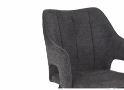 Stoel Daly 55x60x86cm - polyestervezel - grijs