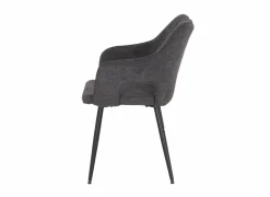 Stoel Daly 55x60x86cm - polyestervezel - grijs