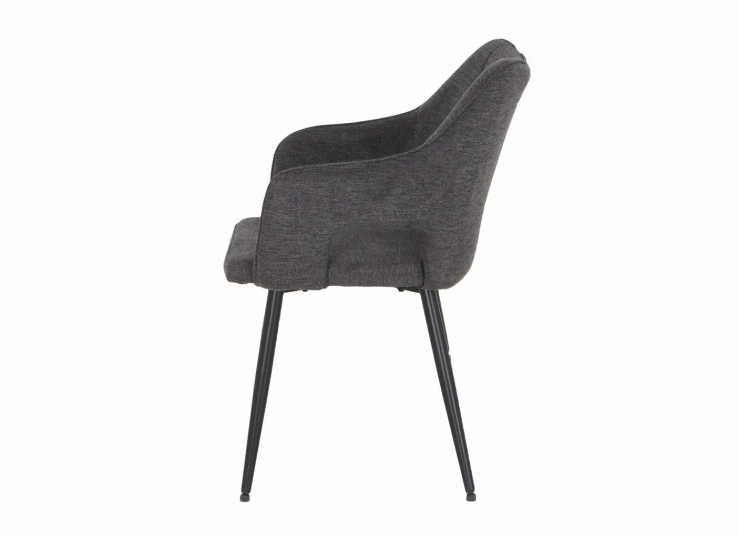 Stoel Daly 55x60x86cm - polyestervezel - grijs