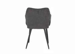 Stoel Daly 55x60x86cm - polyestervezel - grijs