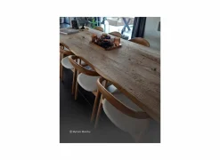 Stoel Donna 56,5x53x79,4cm - massief eik & polyestervezel - beige