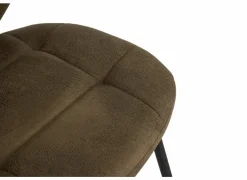 Stoel Factory 50x57x84cm - stof - bruin
