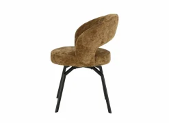 Stoel Festo stof bruin