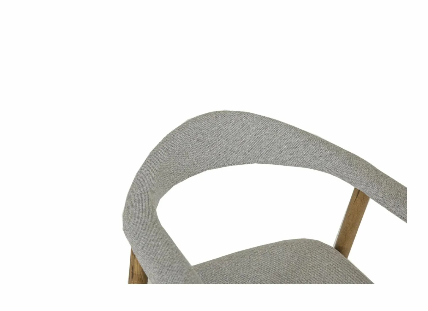 Stoel Herbie 56x55x73cm - eik massief & stof - beige