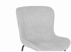 Stoel Jutta 48x57,5x81cm - polyestervezel - lichtgrijs