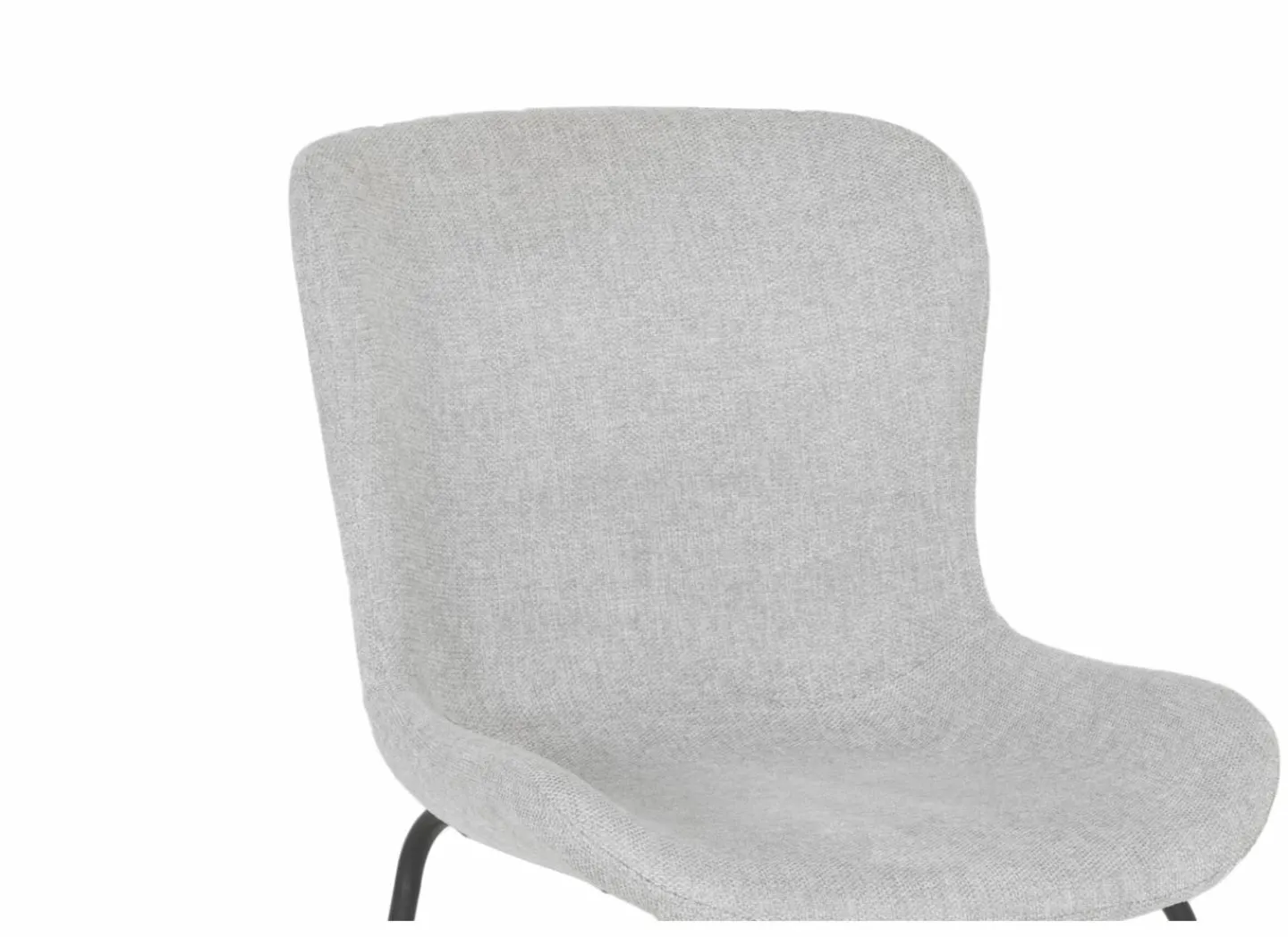 Stoel Jutta 48x57,5x81cm - polyestervezel - lichtgrijs