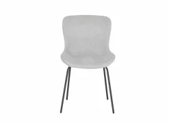Stoel Jutta 48x57,5x81cm - polyestervezel - lichtgrijs