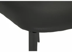 Perfecta Stoel Lugano 46,5x55x81,5cm - staal/lederlook antraciet