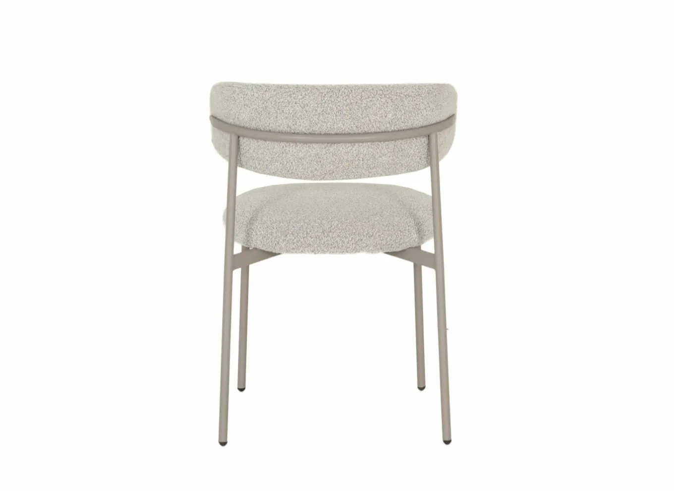 Stoel Luke 54,5x58x79cm - bouclé - taupe beige