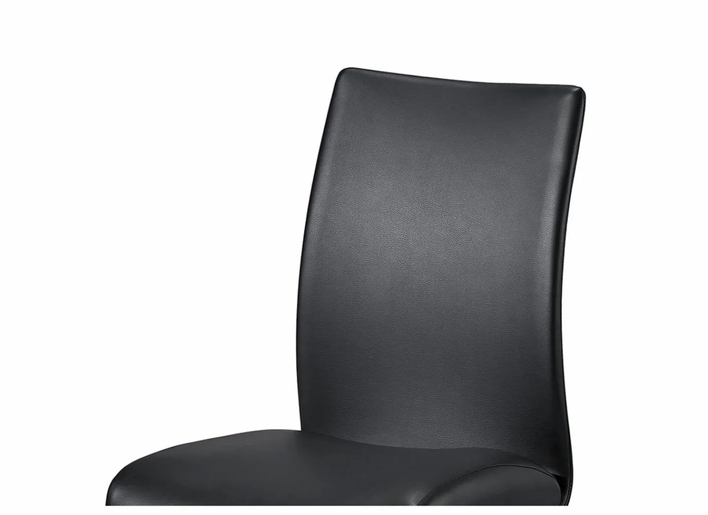 Stoel Mamba 43x52x93cm - lederlook - zwart