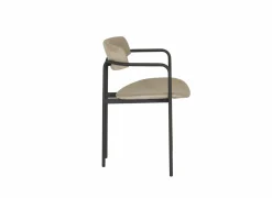 Perfecta Stoel Mirror 56x54x76cm - stof - creme & natuur