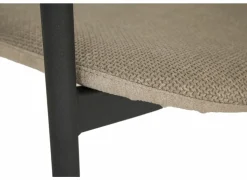 Perfecta Stoel Mirror 56x54x76cm - stof - creme & natuur