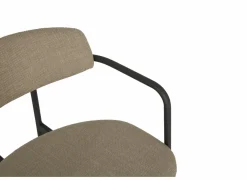 Perfecta Stoel Mirror 56x54x76cm - stof - creme & natuur