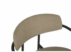 Perfecta Stoel Mirror 56x54x76cm - stof - creme & natuur