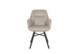 Stoel Nelson 58x63x85cm - stof - toffee