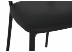 Perfecta Stoel Romy 46,5x55x81,5cm - stof/metaal - zwart