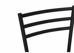 Perfecta Stoel Romy 46,5x55x81,5cm - stof/metaal - zwart