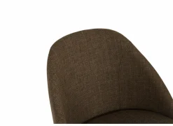 Stoel Soda 54,50x60x82cm - stof - chocolade & nougat