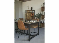 Stoel Speech 45x46x88cm - stof - cognac