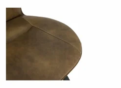 Stoel ST1910 53x66x93.5cm - lederlook - cognac