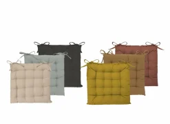 Stoelkussen 38x38cm - polyestervezel - terracotta