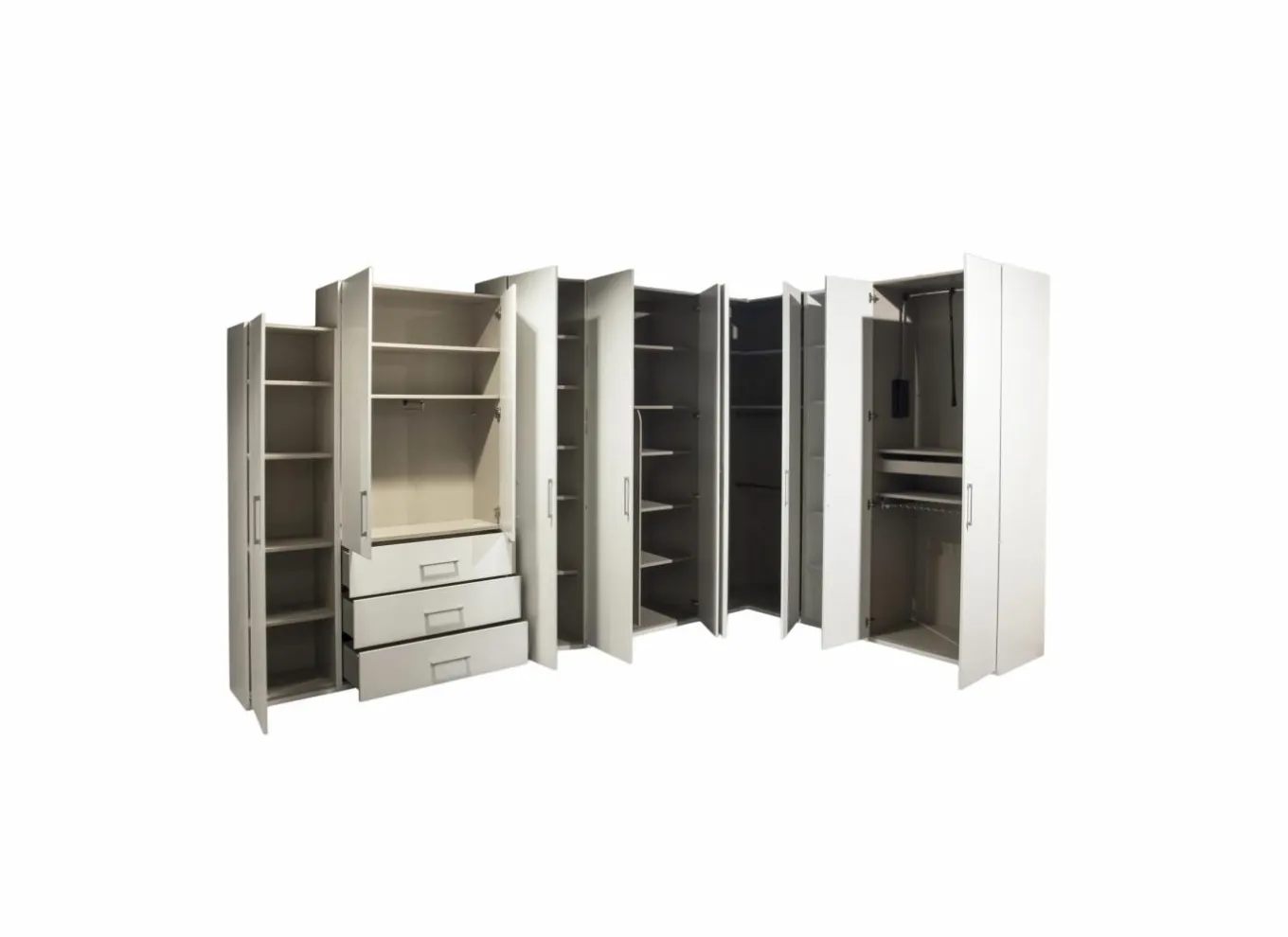 Systeemkast Orange 400cm - decor- alpine wit