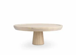 Salt & Pepper Taartschotel Rural Ø30x12cm - mangohout - bruin