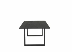 Tafel Aquilano 240x110cm - acacia massief & metaal - zwart