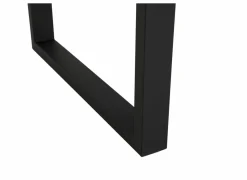 Tafel Aquilano 240x110cm - acacia massief & metaal - zwart