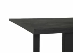 Tafel Aquilano 240x110cm - acacia massief & metaal - zwart