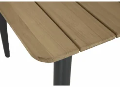 Tafel Brisk 220x100cm - teak massief & aluminium  - naturel