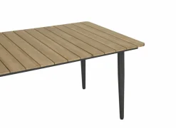 Tafel Brisk 220x100cm - teak massief & aluminium  - naturel