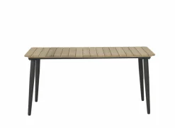 Tafel Brisk 160x90cm - teak massief & aluminium - naturel