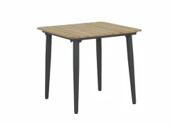 Tafel Brisk 80x80cm - teak massief & aluminium  - naturel