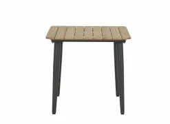 Tafel Brisk 80x80cm - teak massief & aluminium  - naturel