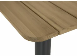 Tafel Brisk 80x80cm - teak massief & aluminium  - naturel