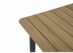 Tafel Brisk 80x80cm - teak massief & aluminium  - naturel