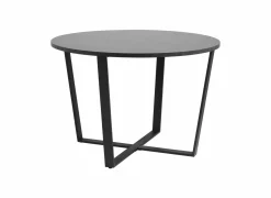Tafel Ø110cm - melamine - zwart marmer