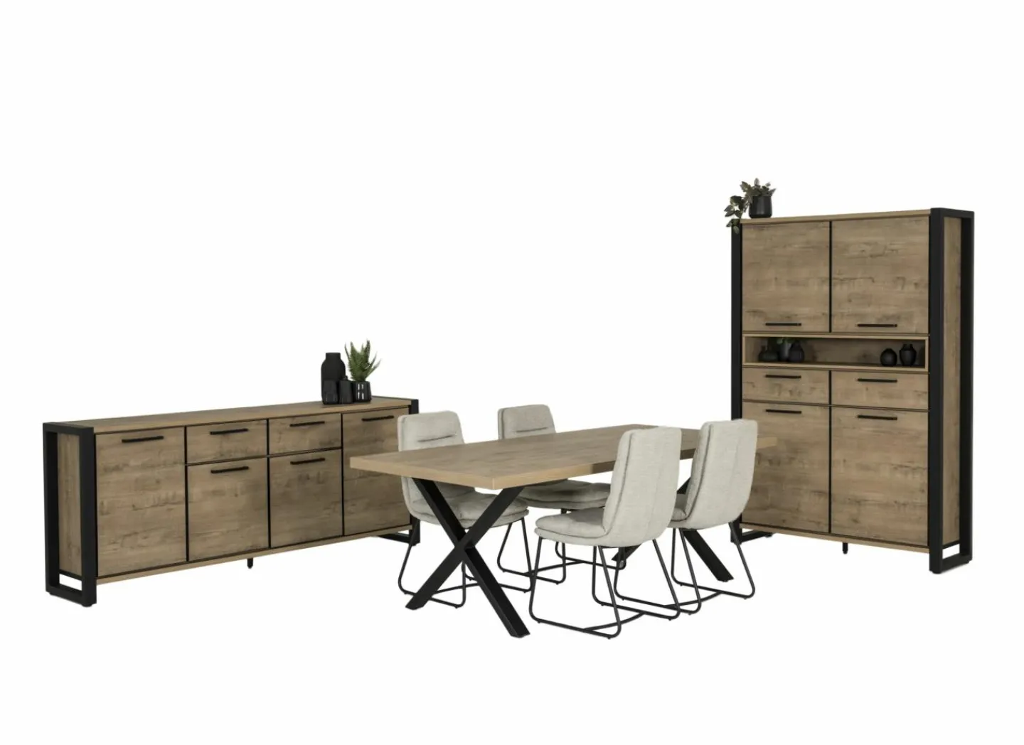 Tafel Cronos 210x100cm - decor eik - naturel
