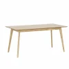 Tafel Ingo 160x80cm - eik massief & decor - naturel